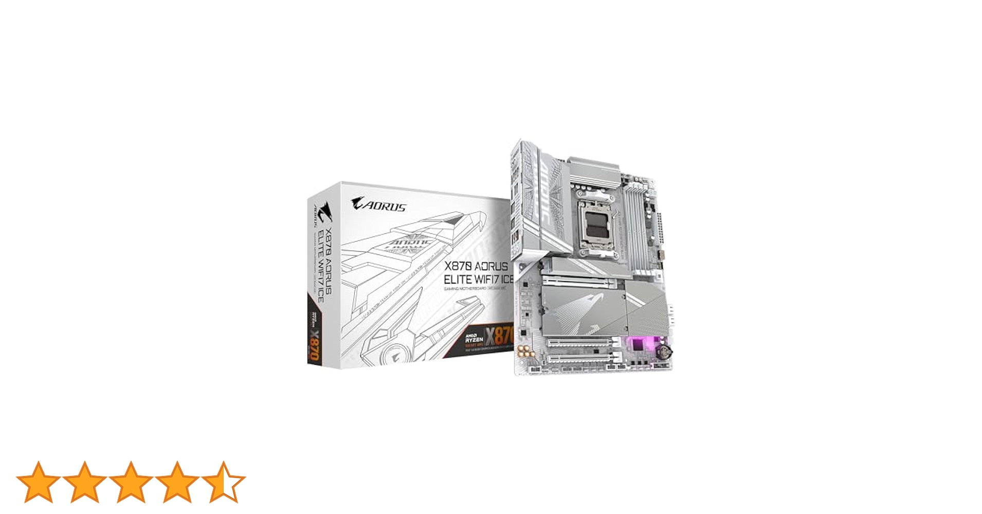 未開封品　GIGABYTE X870 AORUS Elite WIFI7 ICE GIGABYTE X870A Elite WIFI7 Ice Motherboard - Supports AMD